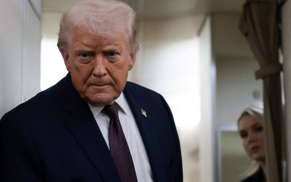 Donald Trump na pokładzie Air Force One