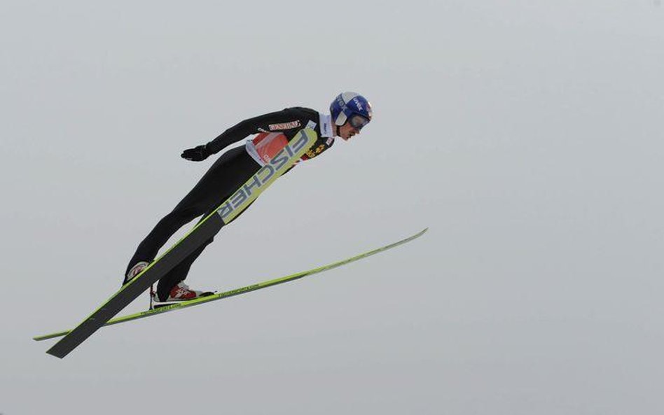 Adam Małysz na skoczni w Garmisch-Partenkirchen