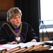 Sędzia Beata Najjar na sali rozpraw Sądu Okręgowego w Warszawie