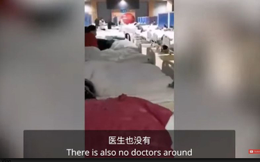 Wyciekło nagranie ze szpitala w Wuhan. "Nie ma łóżek i lekarzy"
