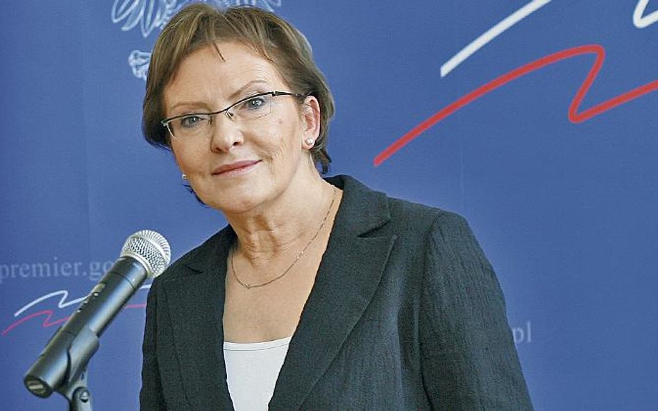 Ewa Kopacz, minister zdrowia