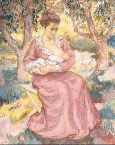 Jan Mirosław Peszke namalował obraz „Macierzyństwo”.