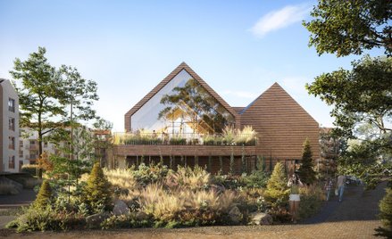 Archipelag Łeba to zespół trzy – i czteropiętrowych budynków otoczonych zielenią