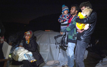 Migranci z Afganistanu na greckiej wyspie Lesbos