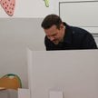 Michał Drewnicki głosuje w wyborach na prezydenta Krakowa
