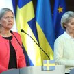 Premier Szwecji Magdalena Andersson (z lewej) i przewodnicząca Komisji Europejskiej Ursula von der L