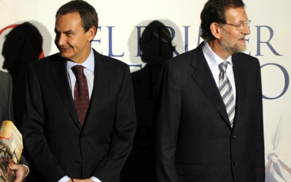 Premier José Zapatero i lider Partii Ludowej Mariano Rajoy