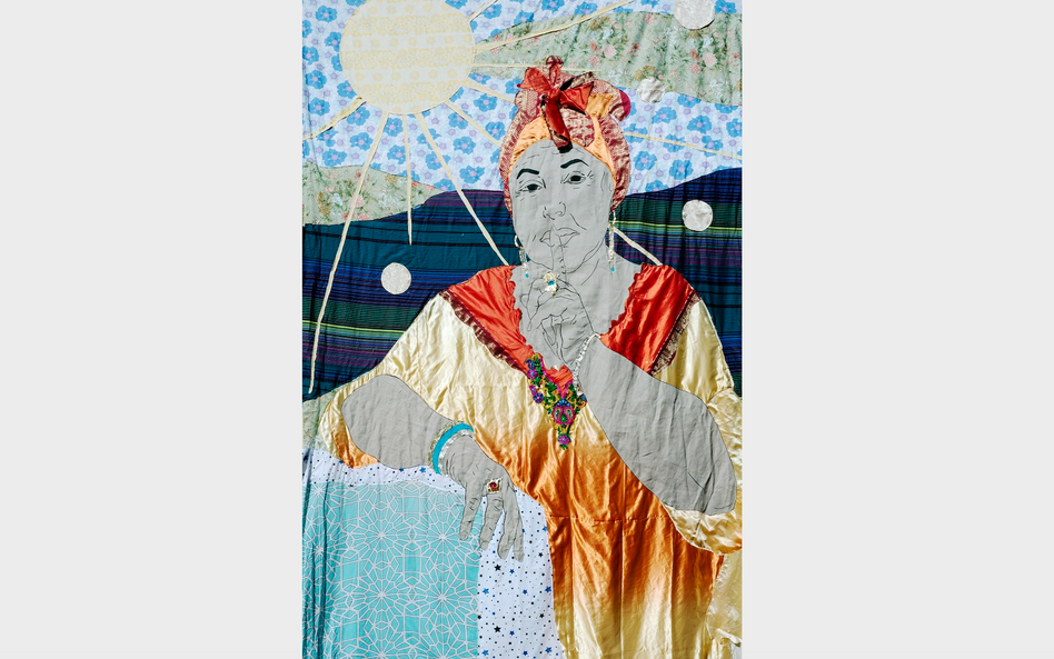 Małgorzata Mirga-Tas, "Esma Redźepova / Herstories", patchwork, 2021 - fragment projektu konkursoweg