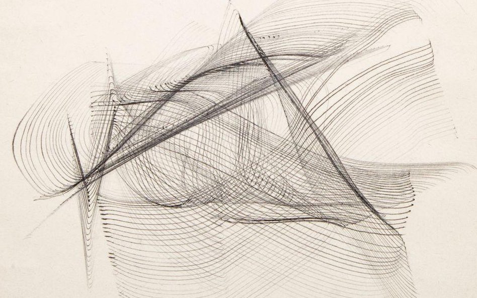 Marian Bogusz Rysunek (2), 1959 tusz, 17,6 x 20,5 sygn. p.d.: mbog 59 wł. prywatna