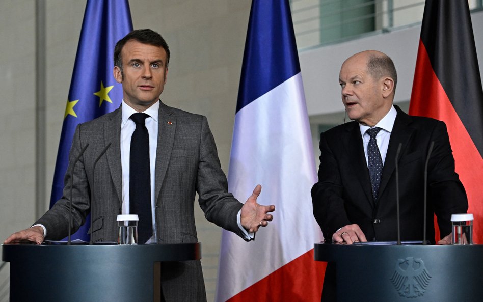 Emmanuel Macron i Olaf Scholz