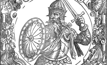 Wizerunek Mendoga z „Sarmatiae Europeae descriptio...” Aleksandra Gwagnina (1578)