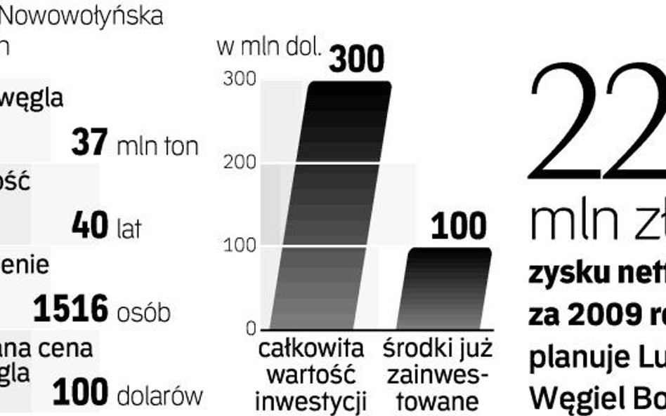 Według planów władz ukraińskich wydobywałaby ona ok. 900 tys. ton węgla energetycznego rocznie.