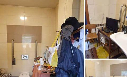 W takich warunkach przy kieleckiej katedrze mieszka pan Jan, który wykonuje na rzecz kościoła drobne