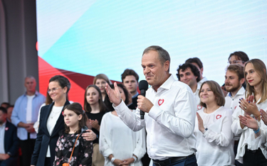 Donald Tusk po ogłoszeniu wyniku wyborów