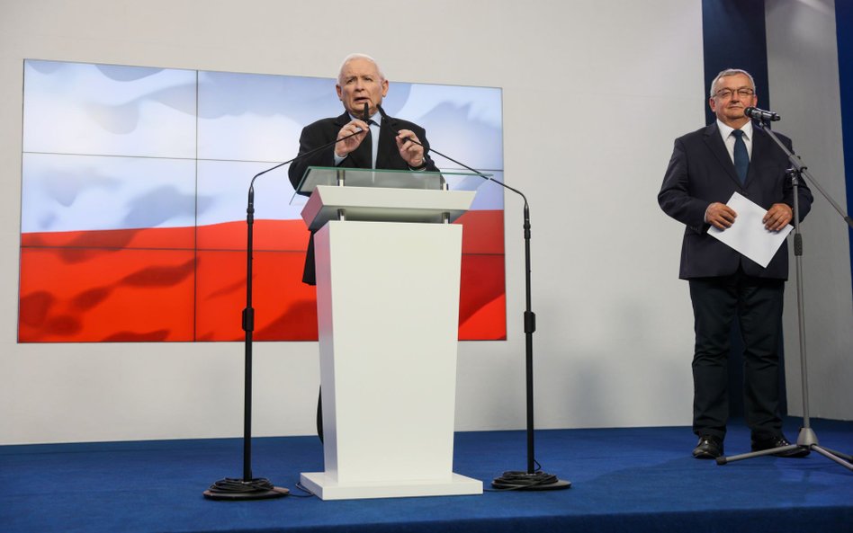 Jarosław Kaczyński i Andrzej Adamczyk