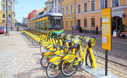 Helsinki zainwestowały w transport publiczny i ściezki rowerowe