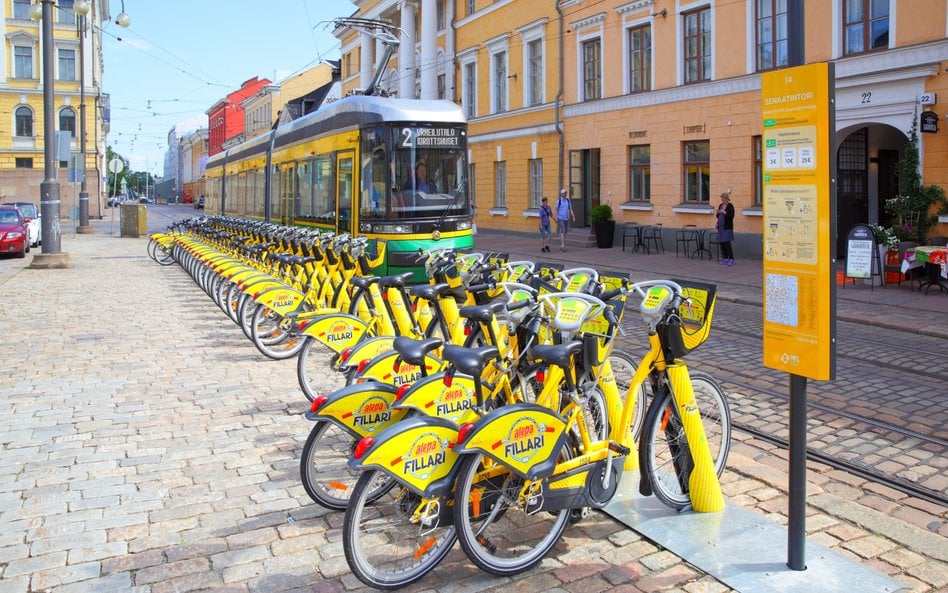 Helsinki zainwestowały w transport publiczny i ściezki rowerowe