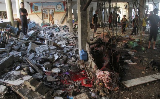 Zaatakowana przez Izrael szkoła w Strefie Gazy