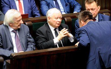 Prezes PiS Jarosław Kaczyński w Sejmie