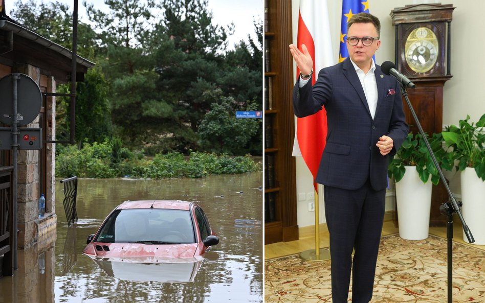 Szymon Hołownia organizuje w Sejmie zbiórkę pomocy dla ofiar powodzi