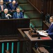 Mateusz Morawiecki wygłasza exposé.