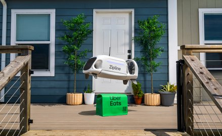 Uber planuje zintegrować istniejącą infrastrukturę Zipline bezpośrednio z aplikacją Uber Eats, a w c