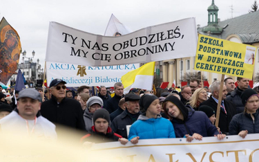 Marsz Papieski, który przeszedł ulicami Białegostoku