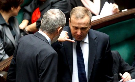 Posłowie PO: Rafał Grupiński i Grzegorz Schetyna