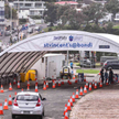 Mobilny punkt testowania na obecność koronawirusa w Sydney