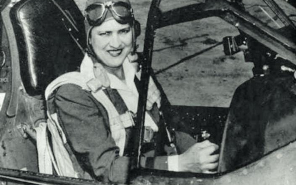 Jacqueline Cochran za sterami samolotu, l. 30. XX w.