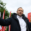 Karol Nawrocki na wiecu wyborczym w Garwolinie