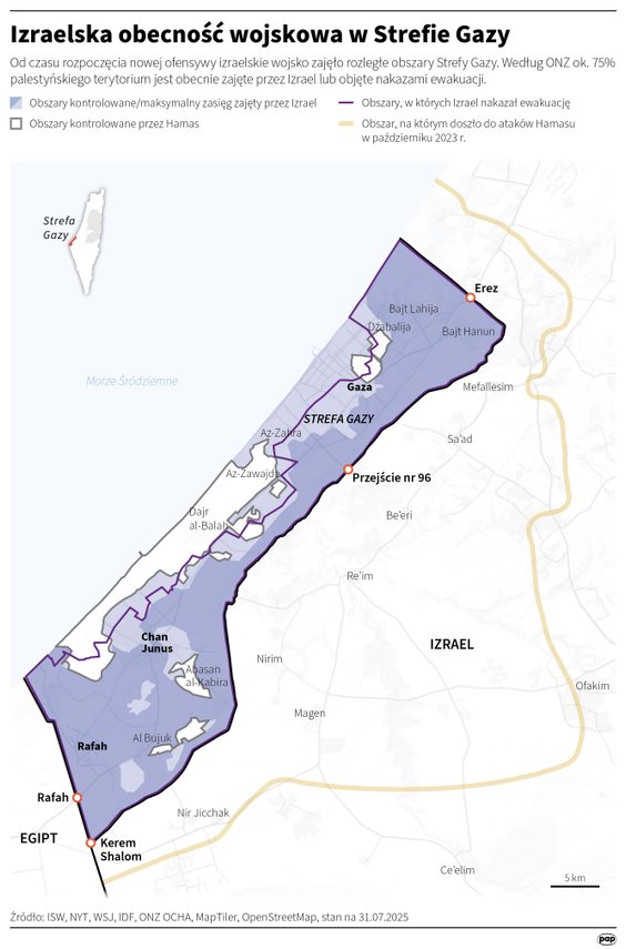 Izraelska obecność wojskowa w Strefie Gazy