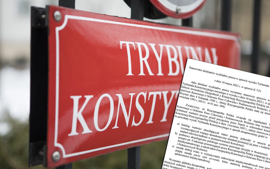 Dziekani wydziałów prawa przeciwni wyrokowi TK