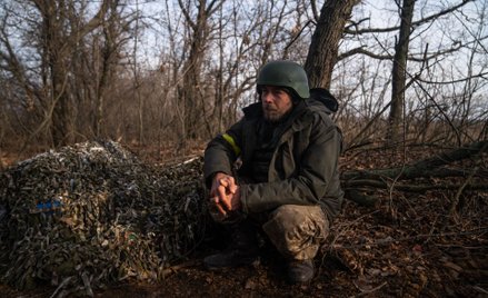 Ukraiński żołnierz w Donbasie