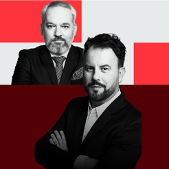 Jacek Nizinkiewicz publicysta „Rzeczpospolitej” i Michał Szułdrzyński redaktor naczelny „Rzeczpospol