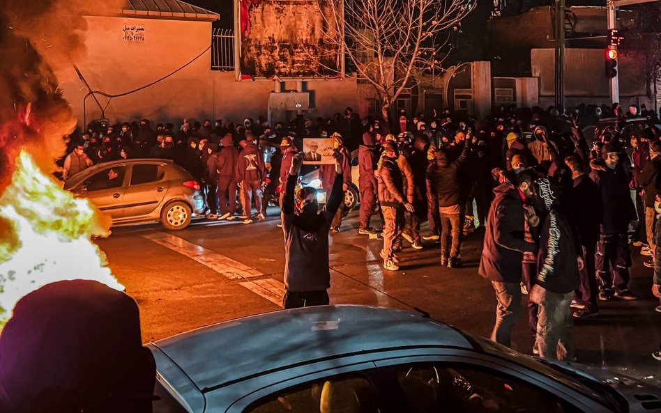 Antyrządowa manifestacja w Teheranie, 9 stycznia 2026 r.