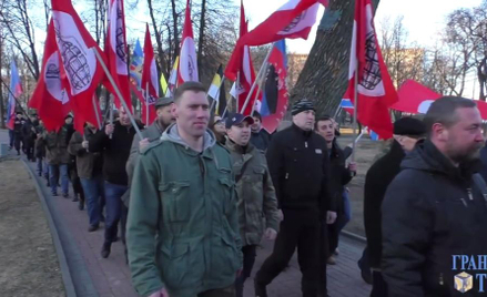Marsz aktywistów Partii Narodowo-Bolszewickiej