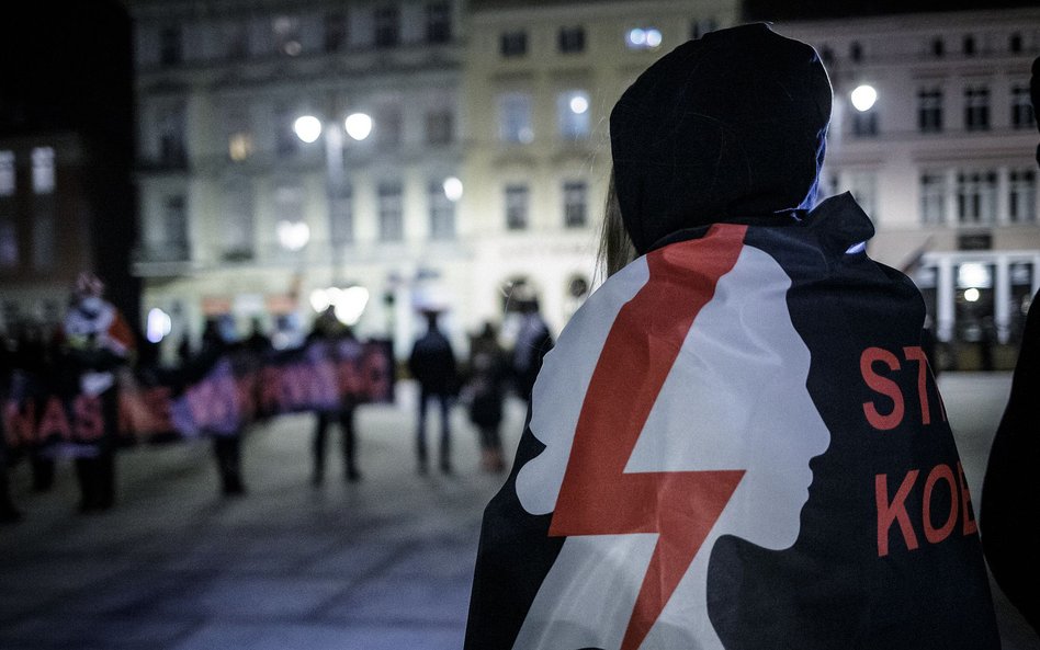 Manifestacja Strajku Kobiet w Bydgoszczy