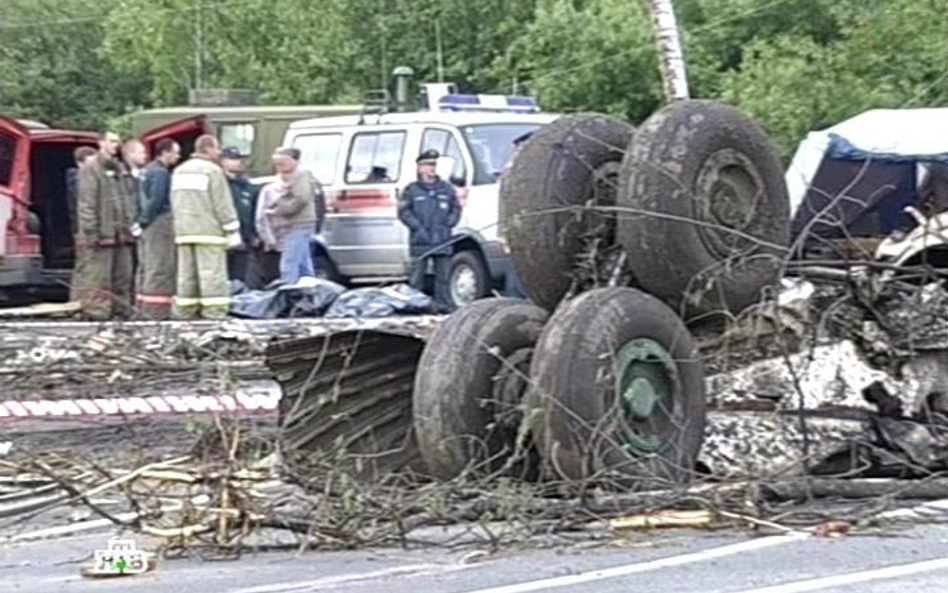 Fragment wraku rozbitego Tu-134