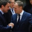 Donald Tusk otrzymał poparcie 27 z 28 krajów UE, na zdjęciu z premierem Luksemburga Xavierrem Bettel