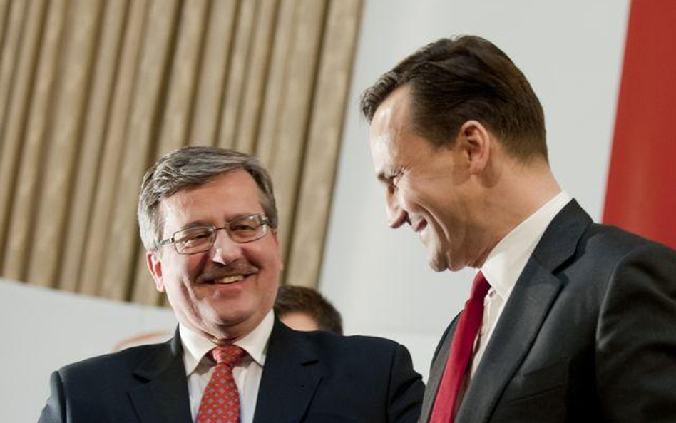 Bronisław Komorowski i Radosław Sikorski