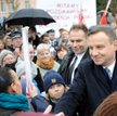 Przedmiot na jezdni przyczyną wypadku Andrzeja Dudy