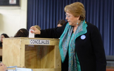 Prezydent Chile Michelle Bachelet miała problem z głosowaniem