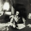 Józef Piłsudski przy pracy, Belweder 1920 roku