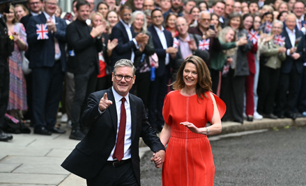 Nowy premier Wielkiej Brytanii Keir Starmer z żoną