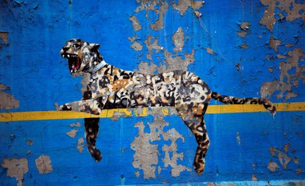 Praca Banksy'ego w dzielnicy Bronx w Nowym Jorku