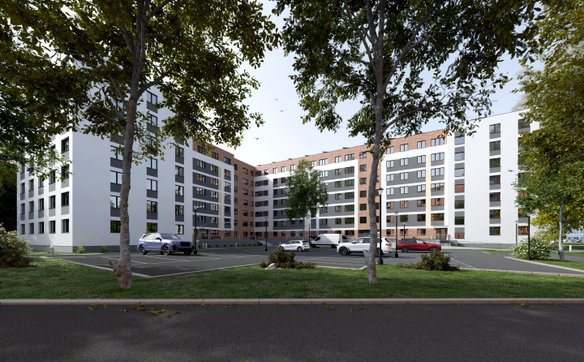 Wizualizacja budynku TBS przy ul. Jagiellońskiej