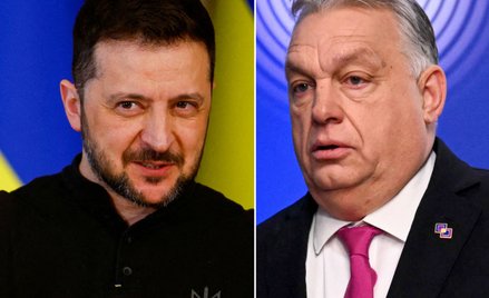 Wołodymyr Zełenski i Viktor Orbán