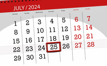 Wydarzy się dziś. Kalendarium wydarzeń na rynkach w dniu 25.07.2024