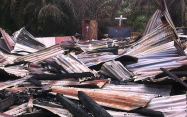 Szczątki kościoła zniszczonego przez muzułmanów